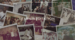 Desktop Screenshot of beginmeditating.com